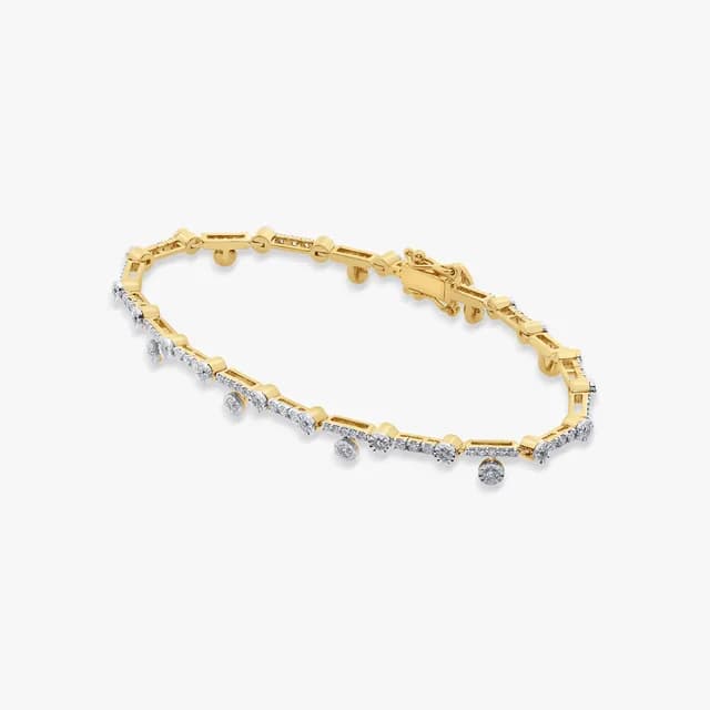 Dewdrop Dance Diamond Bracelet