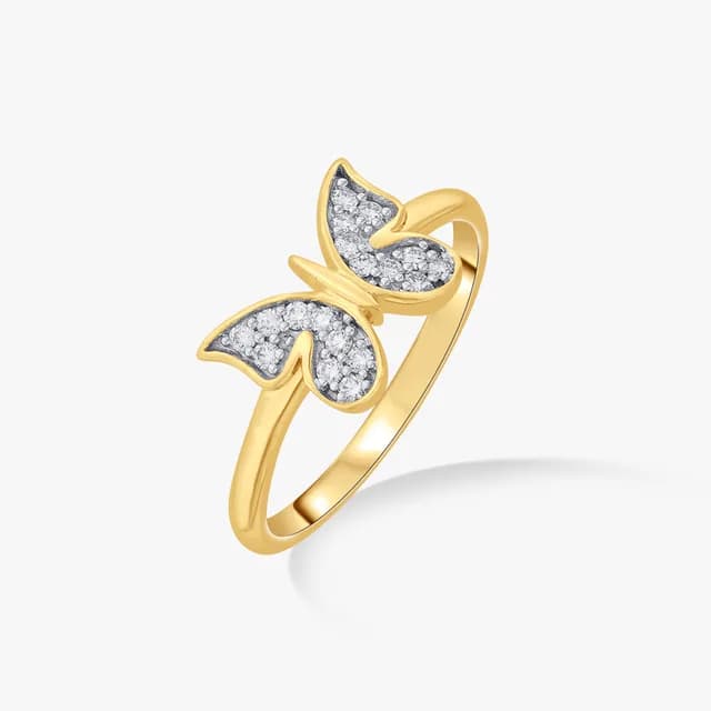 Butterfly Embrace Diamond Ring
