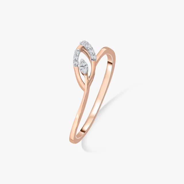 Modern Orbit Trail Diamond Ring