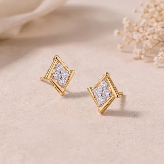 Pure Radiance Diamond Stud Earrings